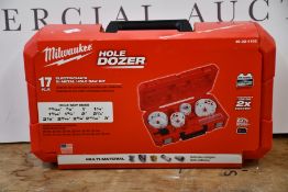 An as new Milwaukee Hole Dozer 49-22-4102 (Seventeen piece electrician's bi-metal hole saw kit).
