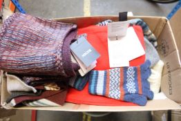 A quantity of as new Mackie woollen scarves, hats and gloves etc., (Approximately 25 items).