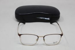 A pair of as new Ray Ban glasses frames.