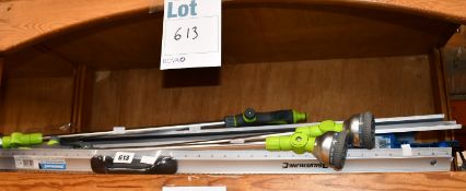 A quantity of Silverline products; four as new Silverline 1200mm sash clamps, four Silverline