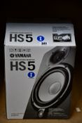 A Yamaha HS5 Powered Studio Monitor.