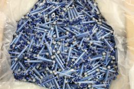 A large quantity of instant white teeth syringes.