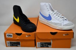 Two pairs of as new Niuke Blazer Mid '77 (UK 3.5, 5.5).