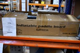 A Funwater stand-up paddle board.