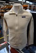 A women's as new Patagonia Better Sweater jacket in oyster white (S).