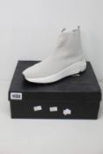 A pair of as new Kurt Geiger Loaded Knit Hi Top sneakers (EU 40).