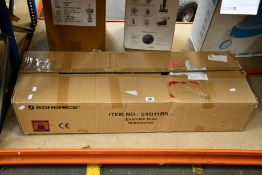 A Songmics foldable indoor exercise bike.