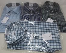 Six assorted as new Seidensticker shirts (All L - 16-16.5