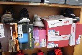 Six pairs of assorted as new Skechers footwear.