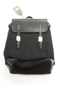 An as new Sandqvist Hege black leather backpack (RRP £200).