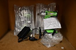 Three as new Tian electric drills (Unboxed).