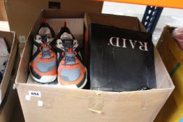 A quantity of assorted as new footwear to include Pavers, Geox, Dunlop, Crocs, Bloch, Asos, Raid,