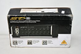 An as new Behringer SD8 I/O stage box with 8 remote-controllable Midas preamps, 8 outputs etc.