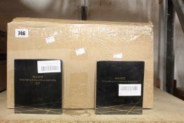 A box of Aoshey false eyelashes with eyeliner kit (Approximately 90 items).