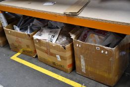 Three boxes of assorted as new fashion clothing to include dresses, T- shirts, blouses and related