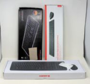 A boxed as new Cherry DW5100 Wireless Keyboard And Mouse Set (UK layout), a boxed as new Lenovo