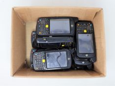 Ten pre-owned Motorola MC659B-PDOBAA00100 Hand Held Computer/Barcode Scanners (No batteries