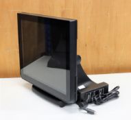 A pre-owned Partner SP-850 15” AIO Touch Epos System with Cel J1900 1.99ghz, 4gb Ram ,120gb SSD (PSU