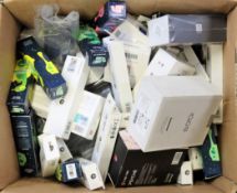 COLLECTION ONLY: A box of assorted vaping items and accessories (Over 18s only).