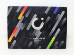 A boxed as new Cryptosteel Capsule Duo (Box sealed, some damage to packaging).