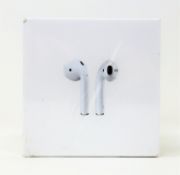 A boxed as new pair of Apple AirPods with Wireless Charging Case (2nd Generation) (Box sealed,
