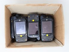 Ten pre-owned Motorola MC659B-PDOBAA00100 Hand Held Computer/Barcode Scanners (No batteries