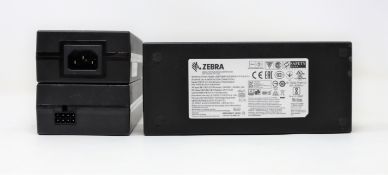 Nine pre-owned Zebra PWR-BGA12V108W0WW AC/DC Power Supplies (Bricks only, no cables included).