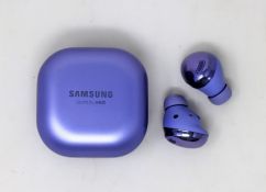 A pre-owned pair of Samsung Galaxy Buds Pro SM-R190 wireless earphones with charging case in Phantom