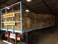 111 Flat 8 Bales only Meadow Hay in a barn on a trailer. L. Radford Esq., Geaves Farm, PE27 5HG