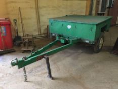 Single axle ex-army trailer