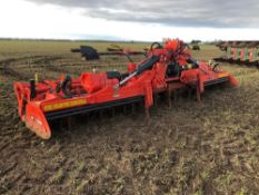 2019 Kuhn HR6040R 6m power harrow with maxi-packer, levelling bar and wheel track eradicators. Seria