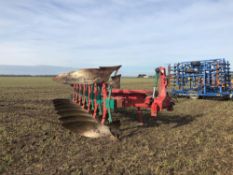 2010 Kverneland Variomat LO85 7f (6+1) reversible plough. Serial No: KKL000438. NB Manual