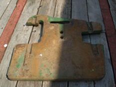 8 x John Deere 50kg Weights