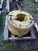 6 x John Deere Wheel Weights