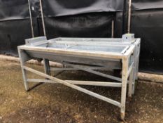 2No IAE 6ft galvanised drinking trough. NB Manual