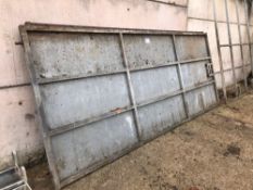 Pair steel doors