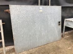 Galvanised 7ft door