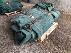 Secure cover green net silage clamp cover