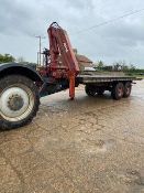Tandem Axle Flat Trailer with Atlas Crane