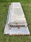 Quantity corrugated tin