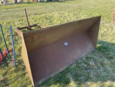 Farm made tine mounted grain pusher