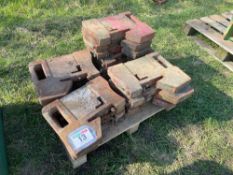Quantity miscellaneous tractor weights