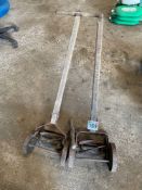 2No vintage push mowers
