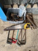 Quantity saws and tools