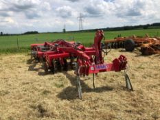 c.2016 Sumo Trio 3m trailed progressive cultivator with discs, sub soiler legs and rear packer. Seri