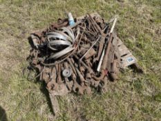 Various spares including jubilee clips and old spanners