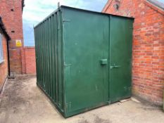 Metal shipping container, sold in situ, buyer to remove