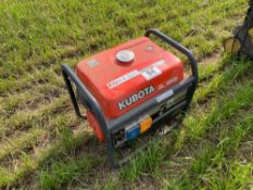 Kubota AV2500 petrol generator, single phase