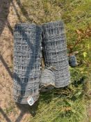2No rolls stock netting (new) and barb wire