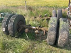 2No. lorry trailer axles